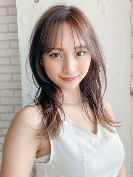 エトラ 渋谷店(etora) 小顔 前髪 レイヤーカット ホワイトグレージュ"