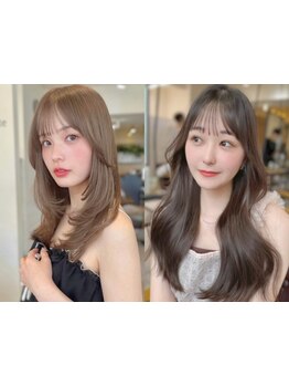 つくった感がないのにナチュラルに盛れる顔まわり♪オトナ上品な韓国小顔くびれカットが高評価◎表参道