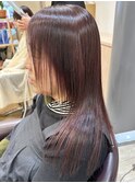 ワインレッドのフェイスフレーミング◎