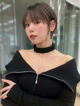 ユーフォリア 池袋東口駅前店(Euphoria) 大人の耳かけミニボブ*切りっぱなしボブ*ショートボブカット