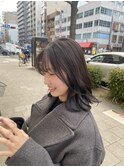 巻き髪セミロング