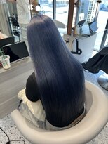 ロール 博多(Role)&nbsp;レイヤーカット/髪質改善/ミディアム/透明感/ブルーブラック