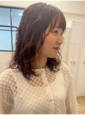 ナチュラルパーマ/ニュアンスパーマ/ベージュブラウン/西千葉
