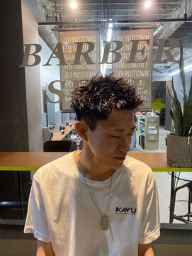 クフィア メンズヘアー カンポ 天王寺店(CUFFIA MEN'SHAIR CAMPO) マンバンヘアツイストスパイラルパーママンバンフェードカット