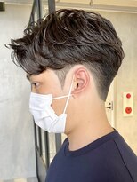 エリマ 調布(elima) 調布メンズパーマフェザーパーマセンターパートガイルヘアゆるめ