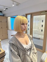 クラップス 上大岡(CLAPS)&nbsp;切りっぱなしボブ抜きっぱなしブロンド2ブリーチ