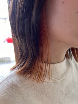 ラブサンク(LOVE THANK)の写真/繰り返すからこそダメージレスに☆質感コントロールや頭皮ケアまで叶う厳選カラー剤で艶感発色で色もちも◎