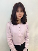 アクシス 栄店(`AXIS)&nbsp;森崎ワンホンレイヤー/ミルクティーブロンド/ダークブルー/栄