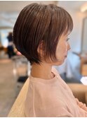 本八幡×大人ショート×ナチュラルブラウン