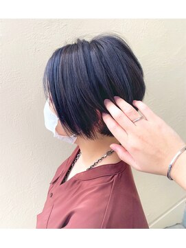 キャパジャストヘアー(CAPA just hair) ◇ブルージュくすみハイライト◇ハンサムショート