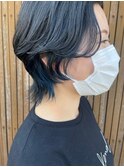 ウルフ × ブルーインナーカラー