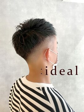 アイディール 心斎橋店(:ideal) 20代30代40代☆夏の0ミリフェードカット☆