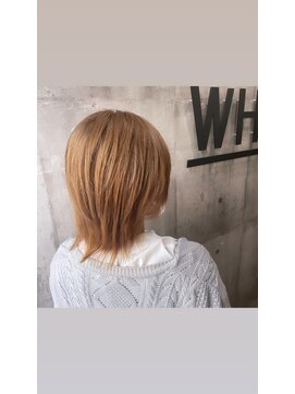 アンダーバーホワイト 南海難波店(_WHITE) ウルフカット