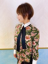 ロンド ストラーダ 心斎橋(Lond strada)&nbsp;ショート×ハイライト白髪ぼかし×シルキーベージュ[心斎橋]