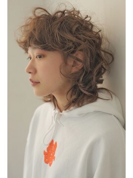 ソイリウム 下北沢(soi rium) ミディアムウルフのカーリースタイル