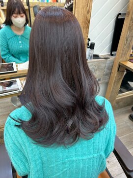 ナンバー アンフィール 渋谷(N° anfeel) 【雨宮】@sayumiyaaa 髪質改善艶髪くびれヘアラベンダーベージュ