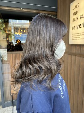 カフェアンドヘアサロン リバーブ(cafe&hair salon re:verb) 西嶋のグレージュカラー☆