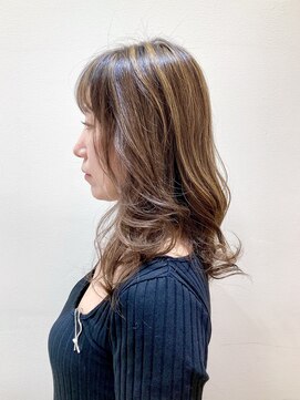 ヘアーライズ 池袋東口店(hair RISE) 白髪ぼかしハイライトラベンダーベージュスーパープレミアム