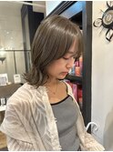 外国人風オリーブカラー
