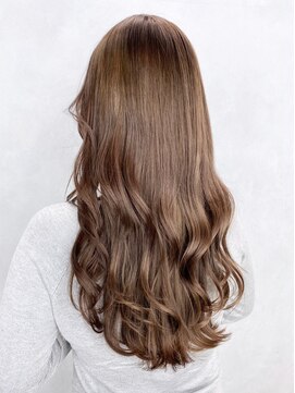 アイティーバイアルバム 下北沢店(IT by ALBUM) ピンクベージュ_斜めバンググレージュカラー_ba440841