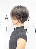 大人可愛いショート20代30代40代50代アッシュグレージュ
