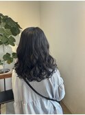 デジタルパーマ　コテ巻き風パーマ　ニュアンスパーマ