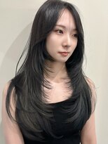 ユニコ(unico)&nbsp;韓国風/レイヤー/小顔/前髪カット/髪質改善/グレージュ/透明感