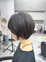 ビューブルー 亀戸錦糸町(VIEW BLUE)&nbsp;美髪シアーカラーピンクブラウンショートカット切りっぱなしボブ