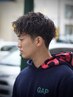 カット+シャンプー+シェービング+ツイストスパイラルパーマ(マッサージ付)