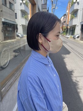 ニア 清澄白河(nir) 【清澄白河  半個室】 ミニボブ×オリーブブラウン