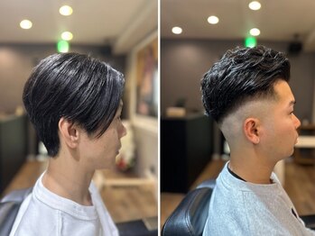 アソビ(ASOBI)の写真/【心斎橋徒歩2分】高い技術力で大人男性からの支持多数◇ON/OFFキマるスタイルに!メンズ/フェード/白髪染め