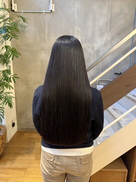 マッシュ 北堀江(MASHU) 黒髪ツヤツヤロングヘア