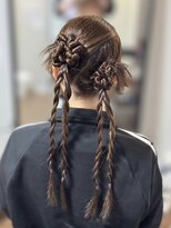 ツイン×カチモリ【ツインヘアアレンジお団子】