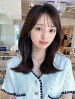 ラルユー 金山(LallYou)&nbsp;シャギーレイヤー韓国ワンホンヘアシースルーぱっつん前髪