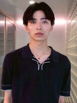 men's/メンズ/ダウンパーマ/黒染め/韓国/ブルーブラック/表参道