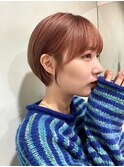 耳掛けショートボブ