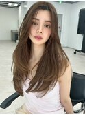 毛先パーマヘルシースタイル横顔美人顔周りレイヤー