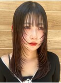 顔周りレイヤーフェイスレイヤー小顔レイヤー レイヤーカット