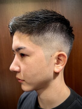 ヒロギンザ 六本木店(HIRO GINZA) スパイキースキンフェード