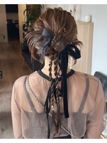 アパートメントヘアー&nbsp;佐賀/ヘアセット/ヘアアレンジ/結婚式/二次会/成人式/リボン