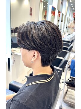 オーシャントーキョー 仙台(OCEAN TOKYO) フェザーショートニュアンスパーマセンターパートツーブロック