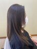 オーガニックカラー＋デザインカット＋酵素トリートメント