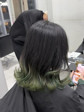 アライブ ハラジュク(ALIVE harajuku) ブリーチインナーバレイヤージュグラデーションカラー夕貴