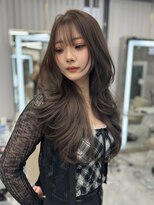 エヴァン(HEVIN) ワンホンレイヤーカット×髪質改善×グレージュ