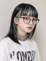 ラビットホール(Rabbit hole) 【misato】目を惹く青緑インナーカラー