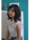 外国人風似合わせカット厚めバング