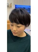 大人可愛いマッシュショート