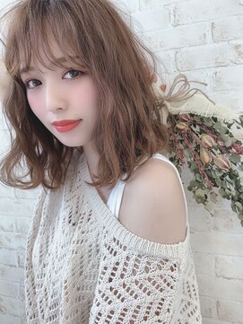 アストランティア 栄店(ASTRANTIA) 【ASTRANTIA☆】透明感ヴェールベージュ ゆるふわボブ