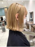 思いっきりカラー楽しみたい方！ハイトーンブロンド！