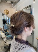 ちょっとルーズなボブヘアアレンジ